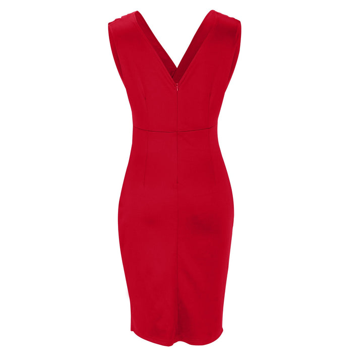 Brittney | Figure-Hugging Dress with V-Neckline and Slit