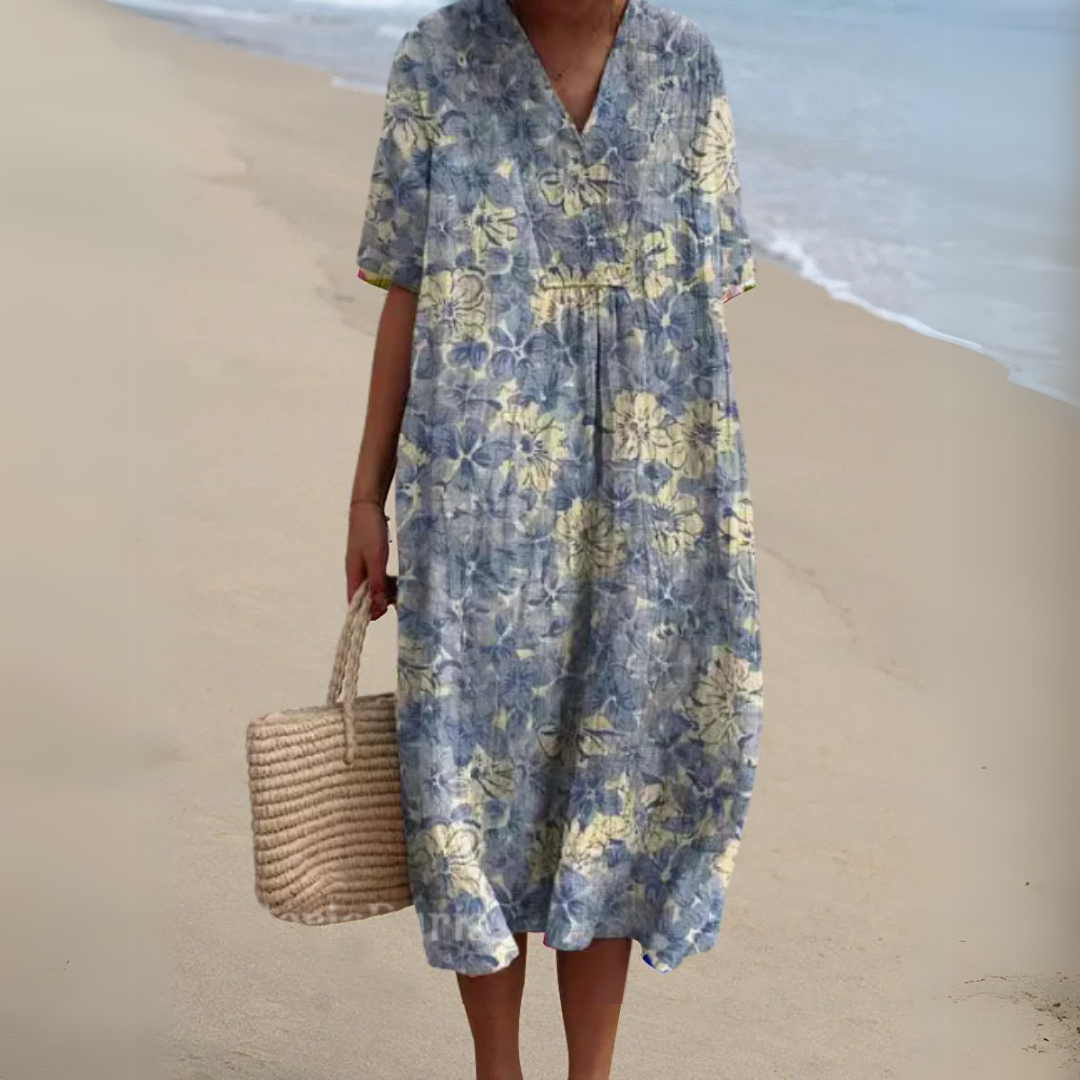Audrey - Graceful Floral Gown