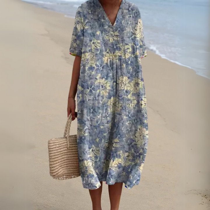 Audrey - Graceful Floral Gown