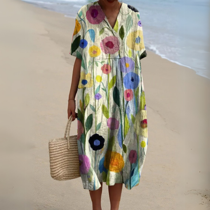 Audrey - Graceful Floral Gown