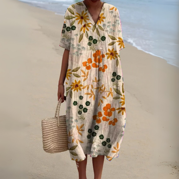 Audrey - Graceful Floral Gown