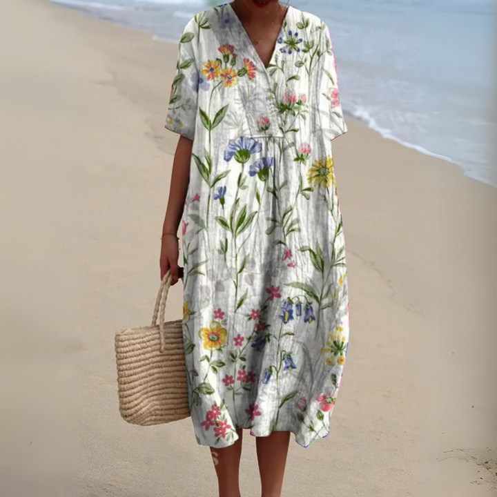 Audrey - Graceful Floral Gown