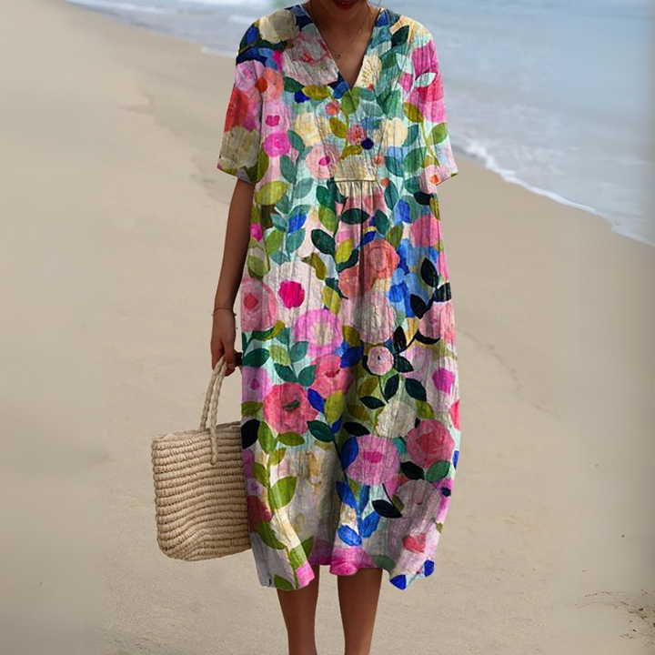 Audrey - Graceful Floral Gown