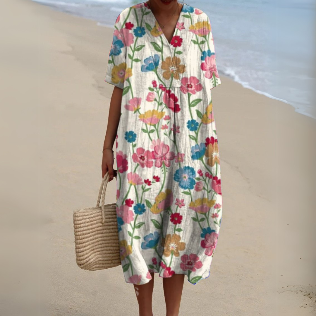 Audrey - Graceful Floral Gown