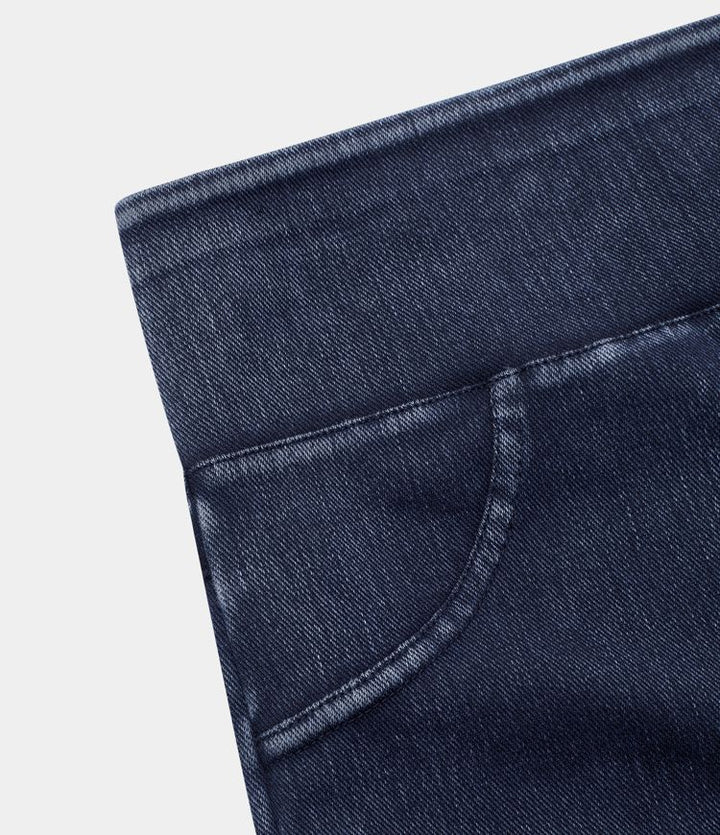 Stretch Denim Jeggings with High Waist