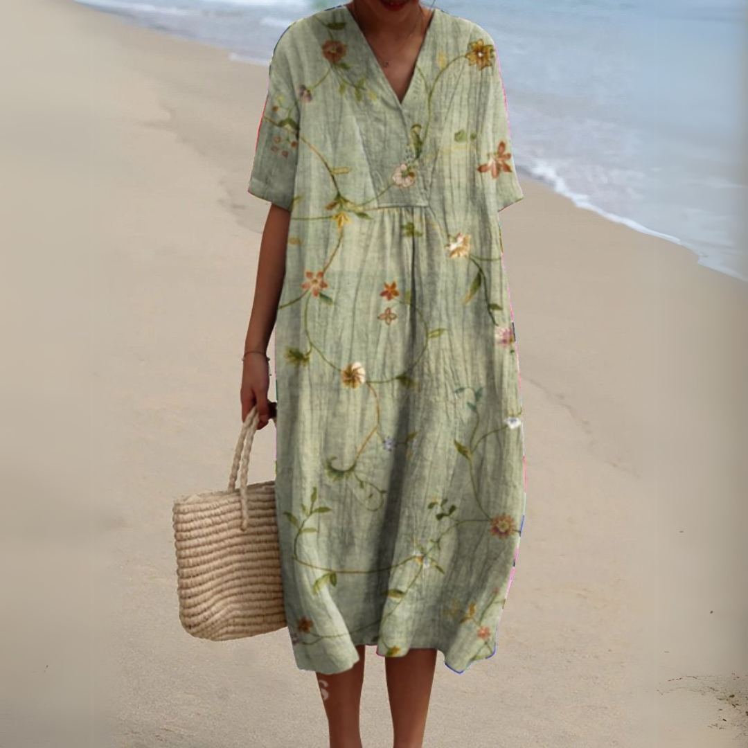 Audrey - Graceful Floral Gown