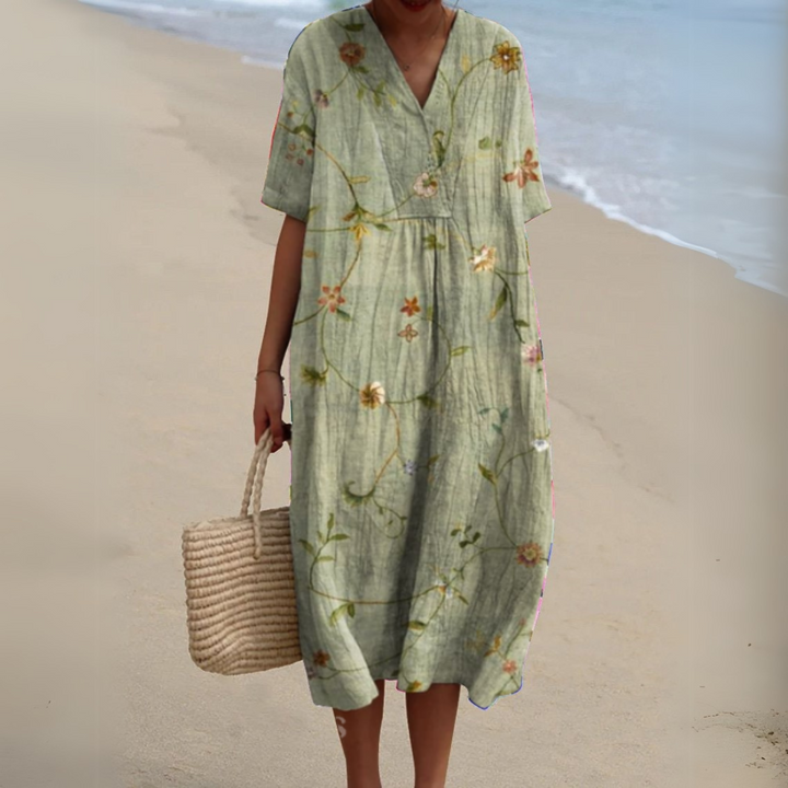 Audrey - Graceful Floral Gown