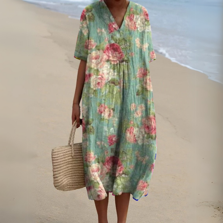 Audrey - Graceful Floral Gown