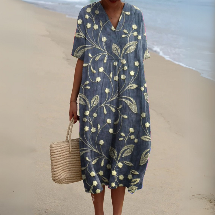 Audrey - Graceful Floral Gown