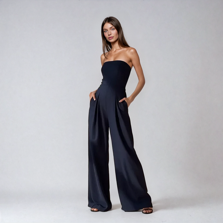 Ava – Strapless Wide-Leg Jumpsuit