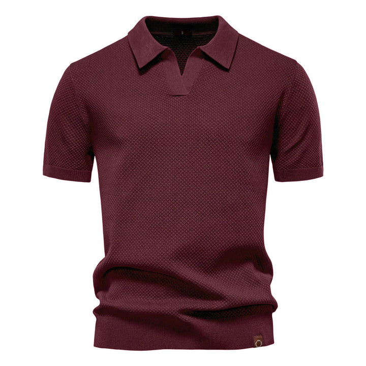 Adonis – Texturized Polo-Shirt