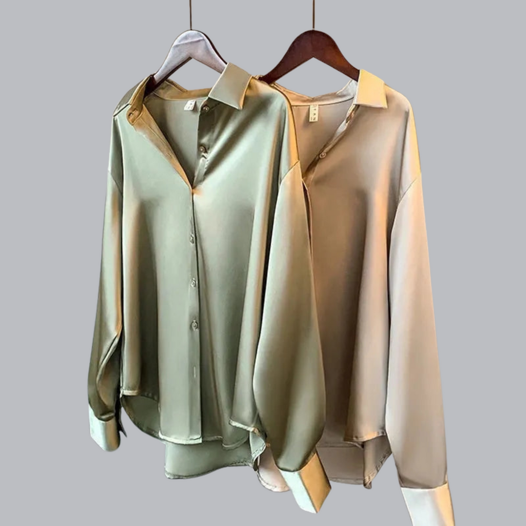 Elegant blouse in high-quality satin
