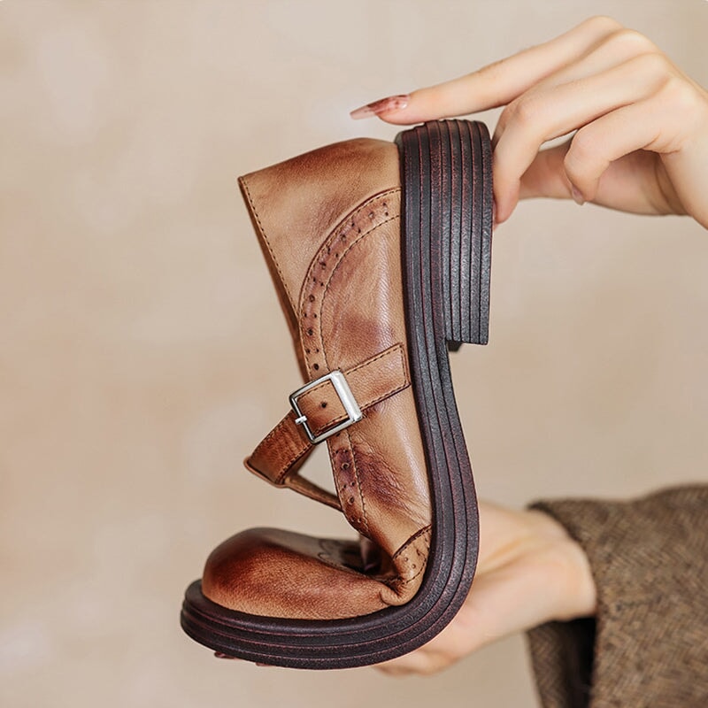 Kate | Risla Leather Mary Janes