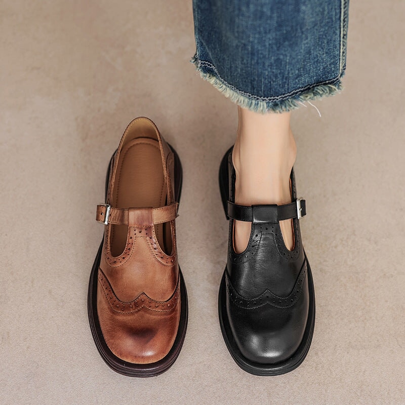 Kate | Risla Leather Mary Janes